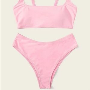 💛SHEIN Pink High Waisted Bottoms (bottoms only)